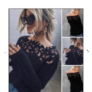 VICI Cutout Black Sweater